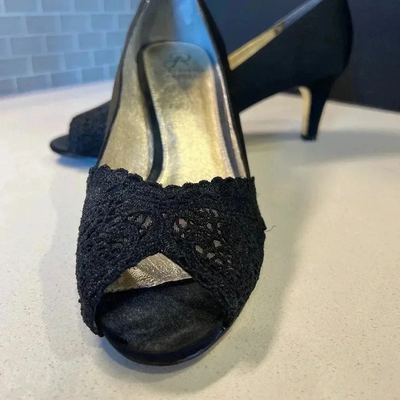 Adrianna Papell Shoes - Adrianna Papell Black Peep Toe Heels
